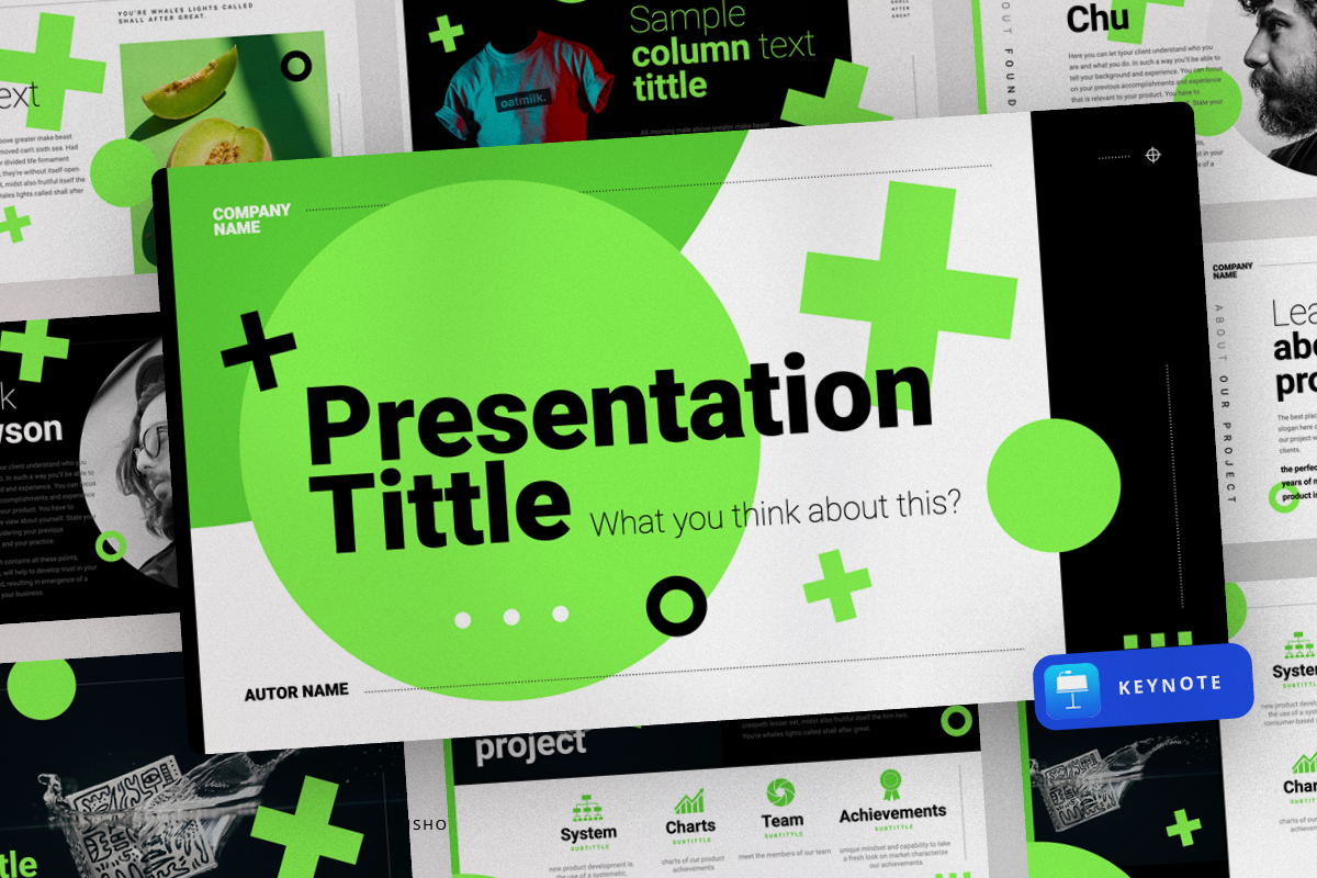 Modello Keynote #150815 "Green Modern Presentation"