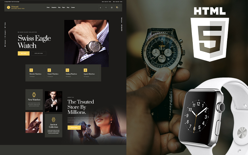 Smatch - Watch Store Template Web №150822