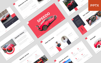 Speedo - Car PowerPoint template
