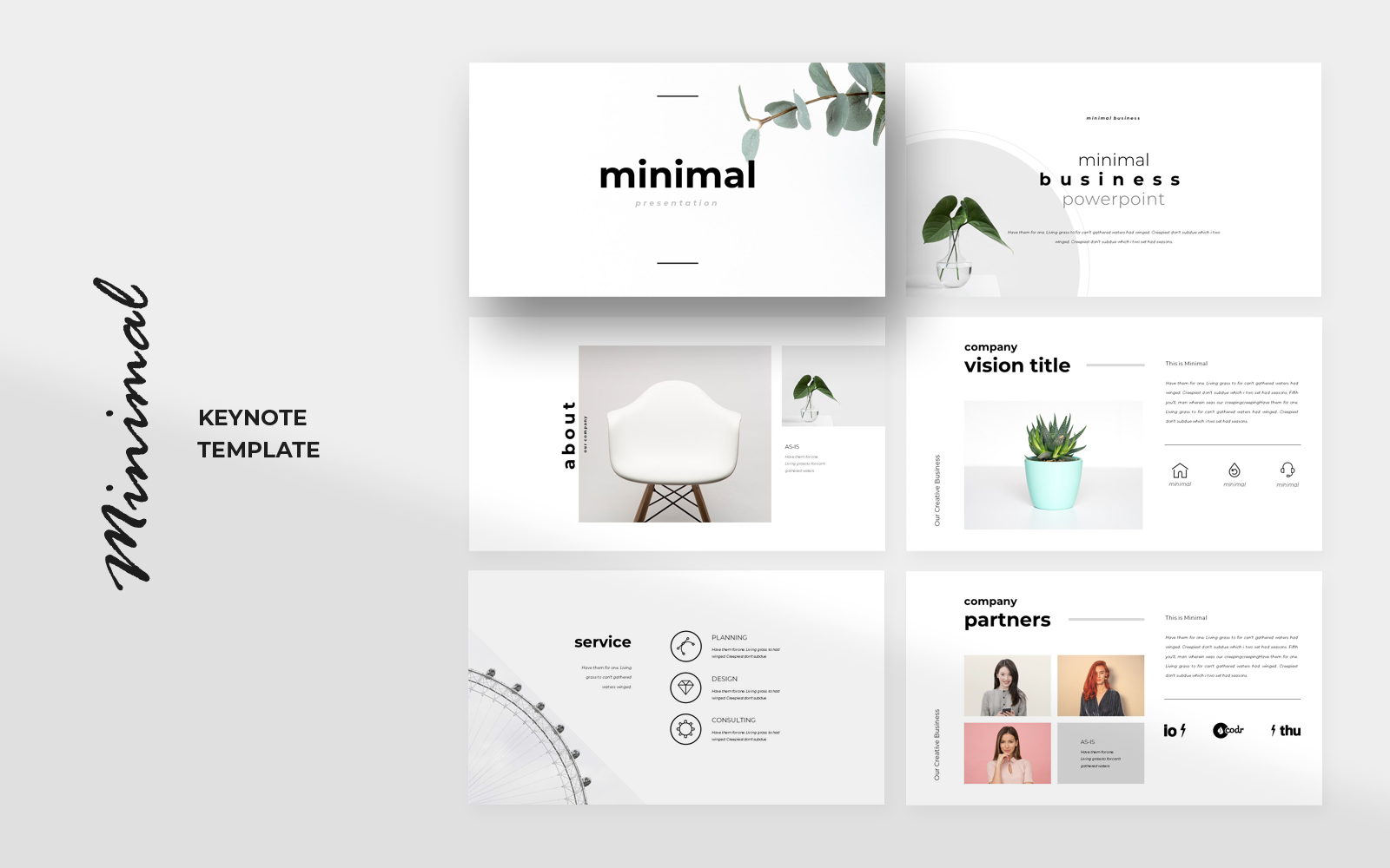 Template Keynote #150817 "Minimal"