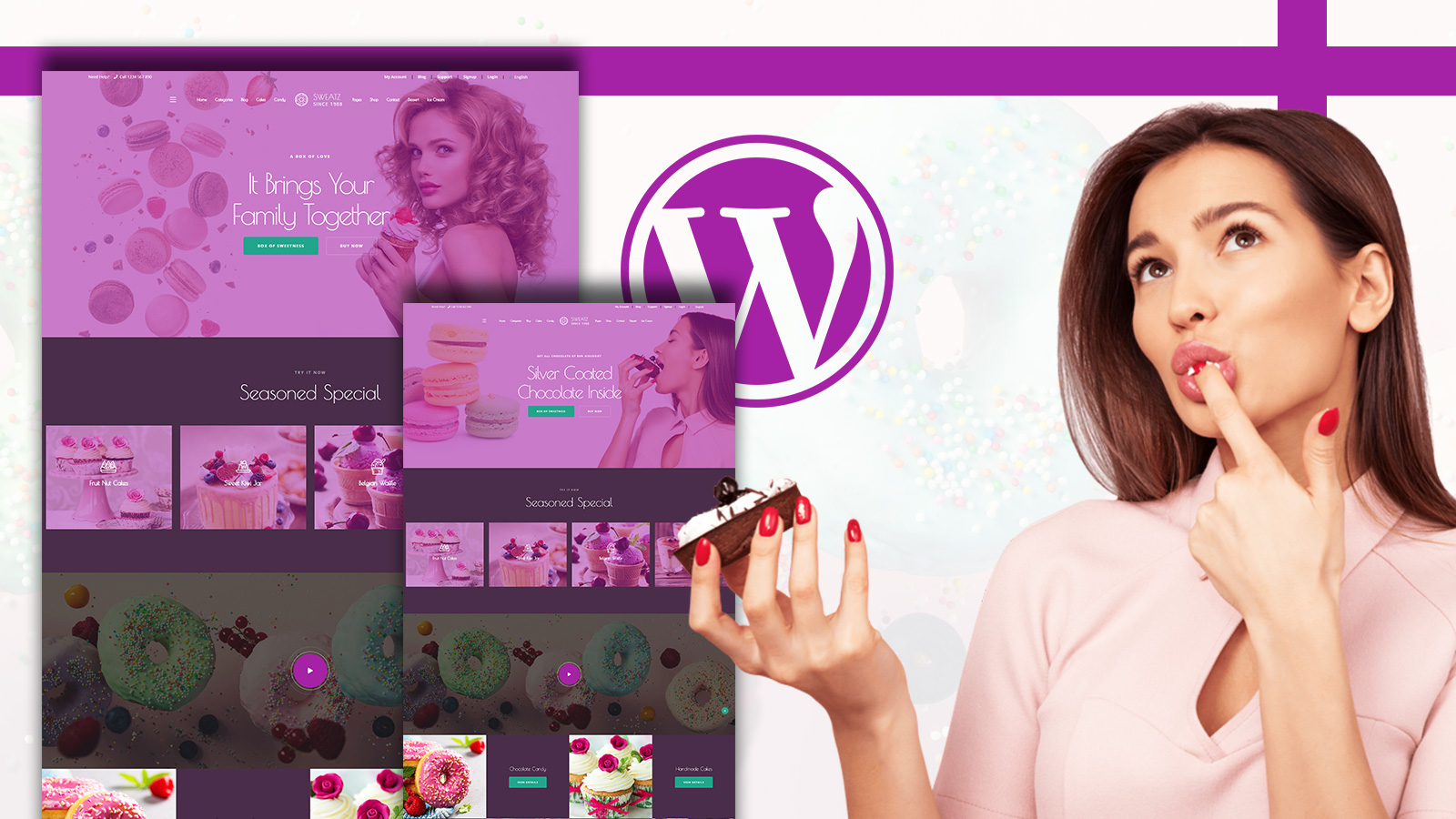 WooCommerce Theme namens "Sweatz - Sweet Shop WordPress" #150820