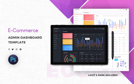 E-Commerce Admin Dashboard UI Element