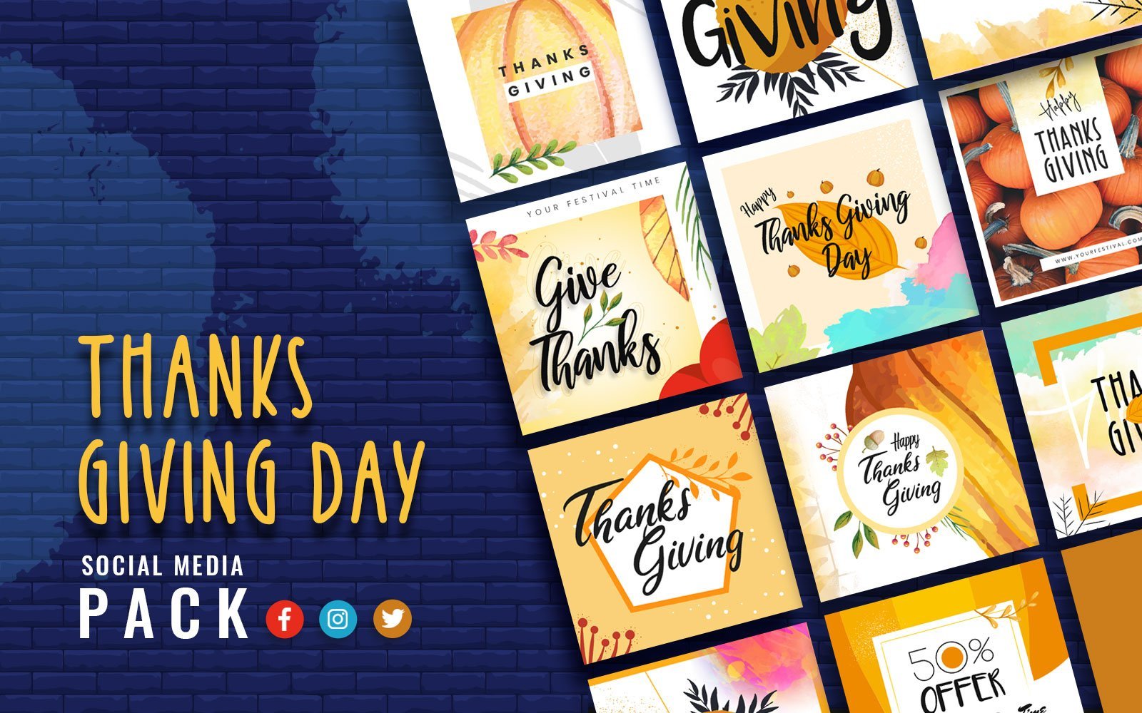 Kit Graphique #151004 Thanksgiving Day Divers Modles Web - Logo template Preview