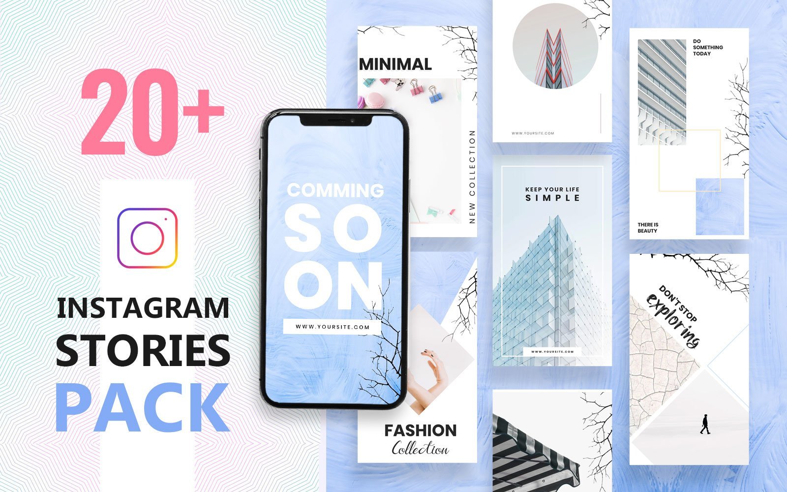 Kit Graphique #151011 Instagram Stories Divers Modles Web - Logo template Preview