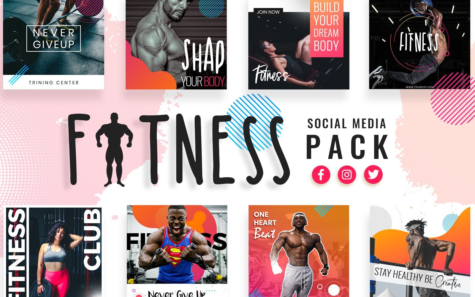 Kit Graphique #151015 Fitness Gym Divers Modles Web - Logo template Preview