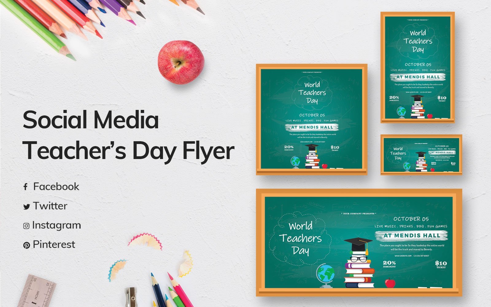 Kit Graphique #151026 Teachersday Teacher Divers Modles Web - Logo template Preview