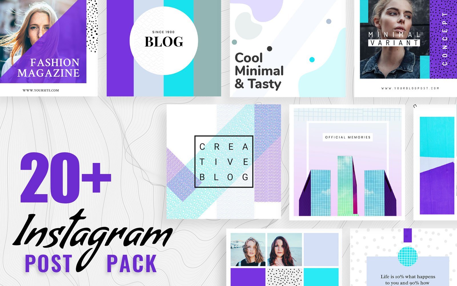 Kit Graphique #151028 Modern Instagram Divers Modles Web - Logo template Preview