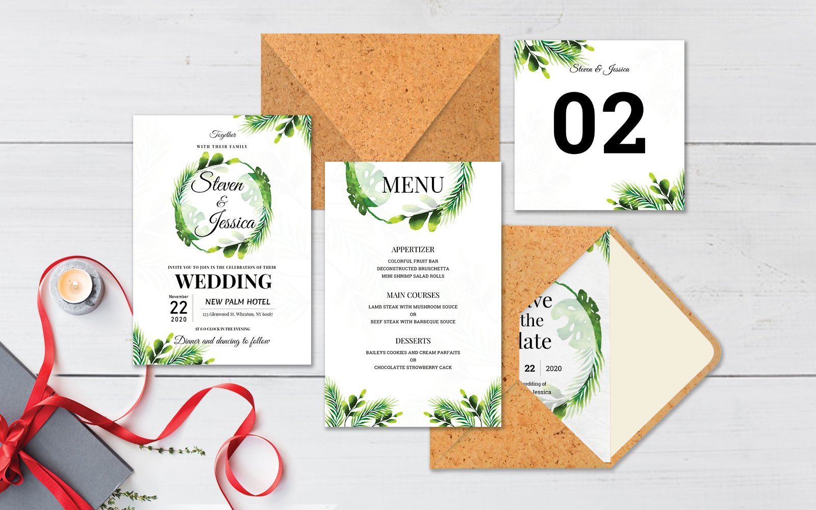 Kit Graphique #151088 Mariage Invitation Divers Modles Web - Logo template Preview