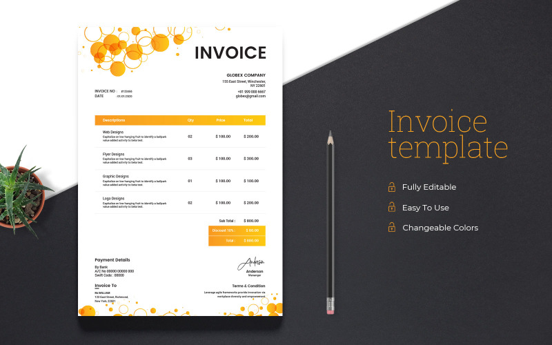 Invoice Template - Corporate Identity Template
