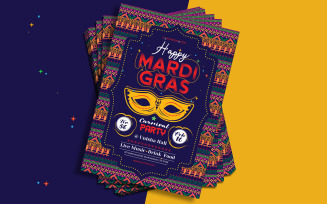Mardi Gras Flyer - Corporate Identity Template