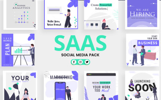 SAAS Business Social Media Template