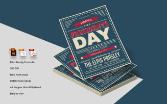 Save President's Day Flyer - Corporate Identity Template