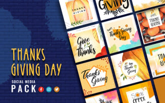 Thanksgiving Day Social Media Template