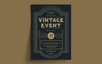 Vintage Event Flyer - Corporate Identity Template