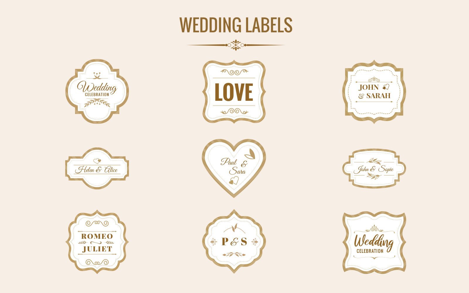 Kit Graphique #151106 Wedding Design Divers Modles Web - Logo template Preview