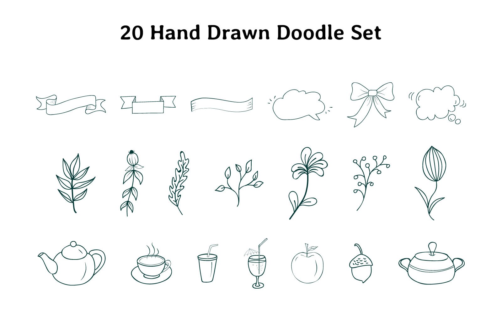 Kit Graphique #151113 Hand Drawn Divers Modles Web - Logo template Preview