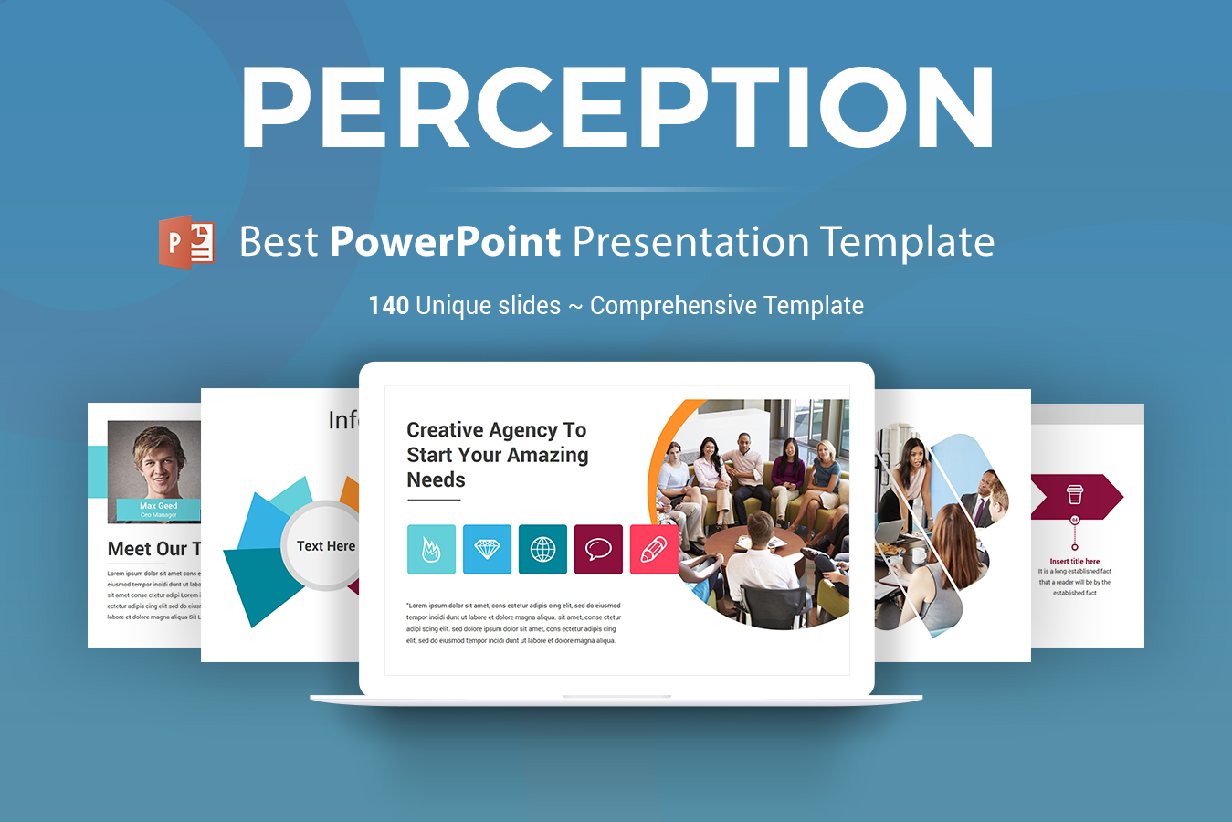 "Perception" modèle PowerPoint Premium #151178