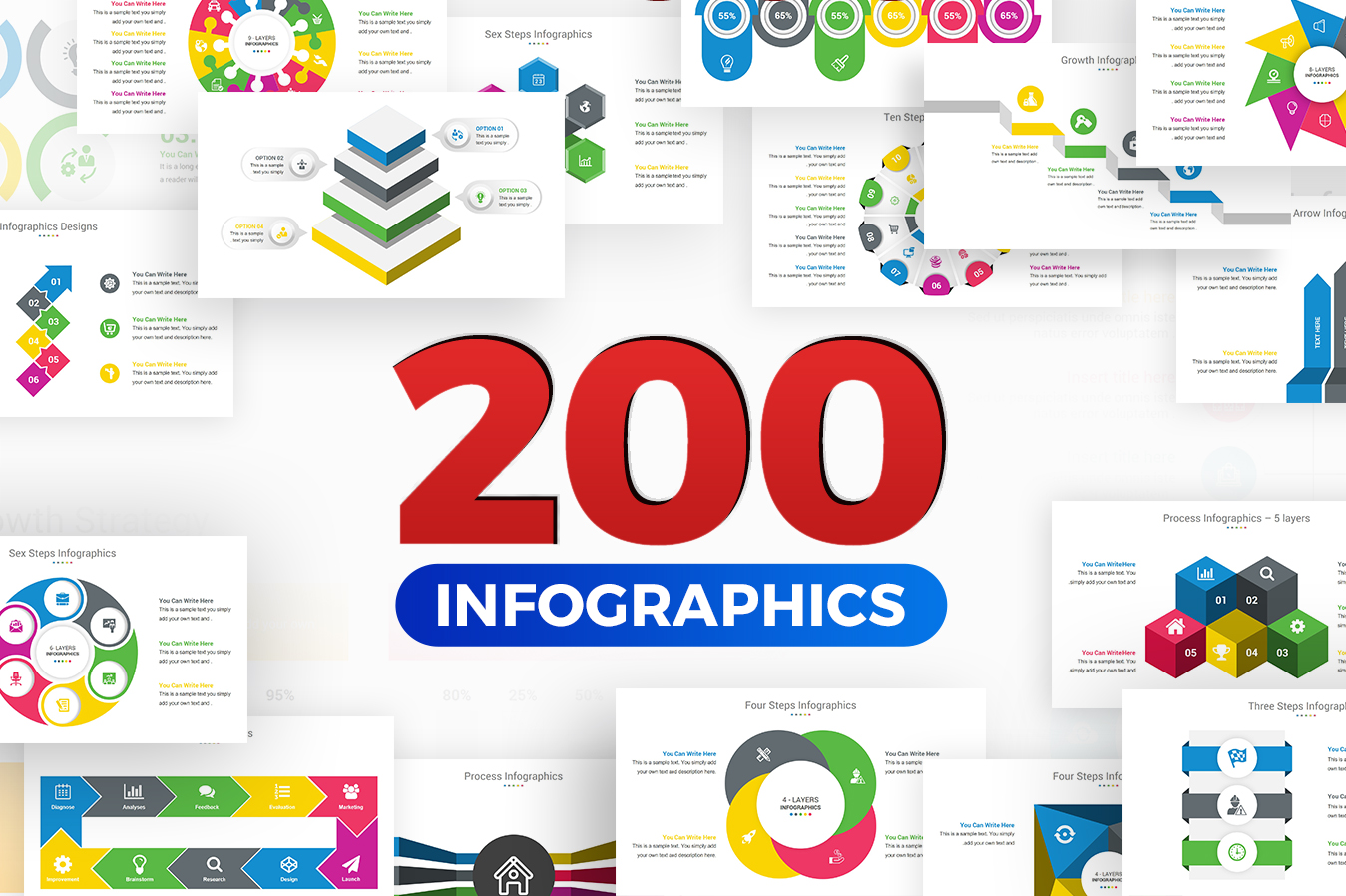 "Premium Infographics" modèle PowerPoint Premium #151192