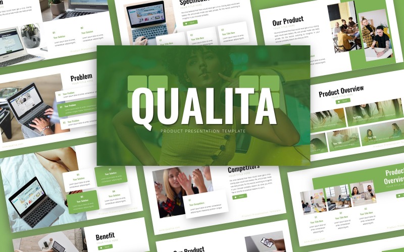 Qualita Product Presentation PowerPoint template PowerPoint Template