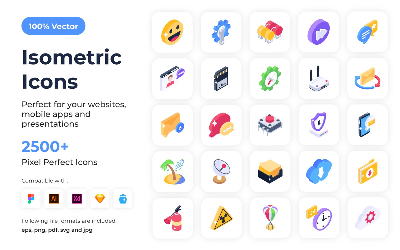 Kit Graphique #151318 Isometric Icon Web Design - Logo template Preview