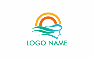 Beach Women Logo Template