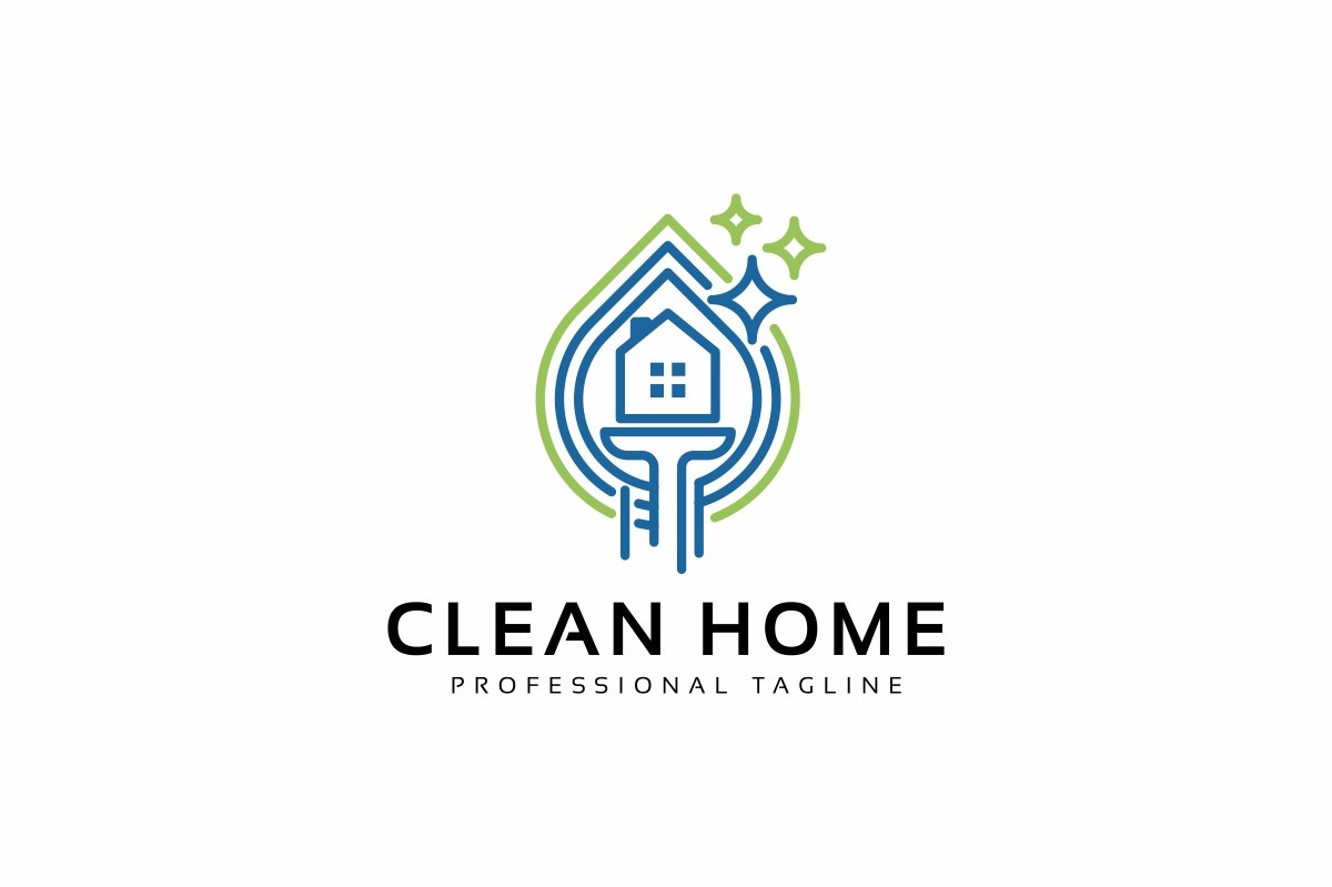 Template #151410 Cleaninghousehouse Cleaninghouseholdhouseworkmaidneatprofessionalsatisfactionsoapspraystoringsweepervaccum Webdesign Template - Logo template Preview