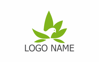 Bird Cannabis Logo Template