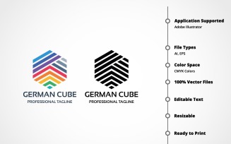 German Cube Logo Template