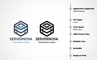 Server Innovation Logo Template