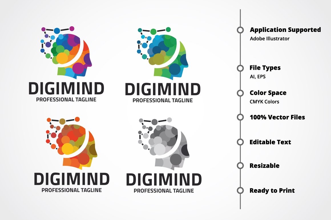 Kit Graphique #151519 Agency Brain Divers Modles Web - Logo template Preview