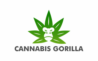 Cannabis Gorilla Logo Template