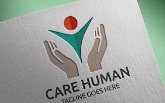 Care Human Logo Template