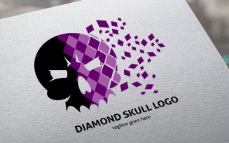 Diamond Skull Logo Template
