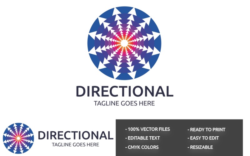 Directional Logo Template