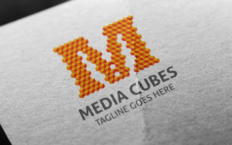 Media Cubes (Letter M) Logo Template
