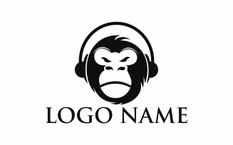 Music Gorilla Logo Template