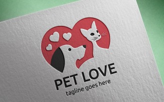 Pet Love Logo Template