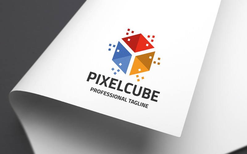 Pixel Cube Logo Template