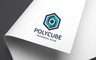 Polygon Cube Logo Template