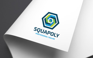 Squapoly Letter S Logo Template