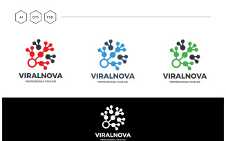 Viral Marketing Innovation Logo Template