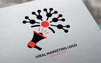 Viral Marketing Logo Template