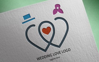 Wedding Love Logo Template