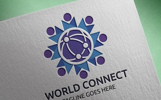 World Connect Logo Template