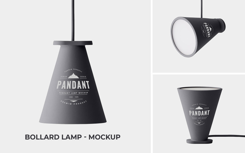 Bollard Lamp product mockup Product Mockup