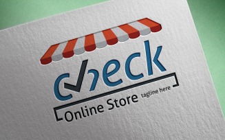 Check Online Store Logo Template