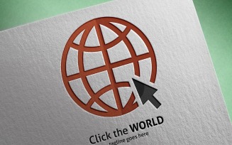 Click The World Logo Template