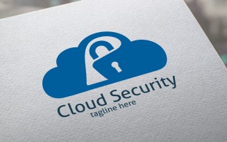 Cloud Security Logo Template