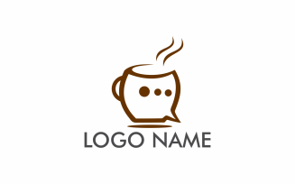 Coffee Talk Logo Template