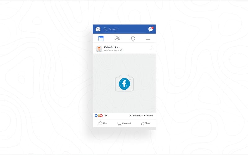 Facebook Post Mobile product mockup Product Mockup
